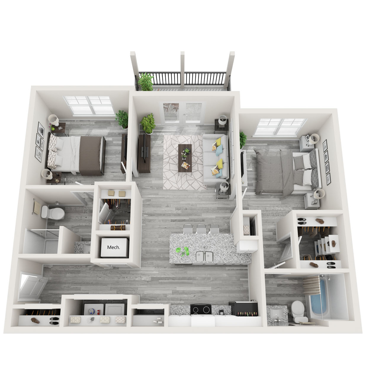 Enlarge Apartment Floor Plan